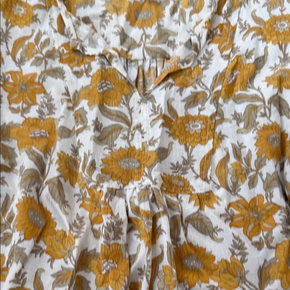 Anthropologie| cupcakes & cashmere Sunflower Blouse - Picture 3 of 7